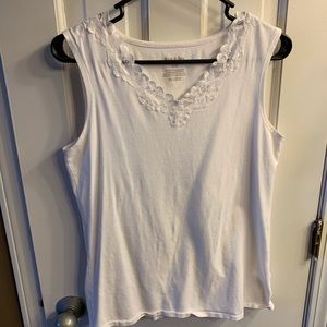 White Stretch Tank